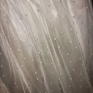 ASOS Silver & pearl tulle skirt